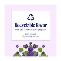 Skintimate Exotic Violet Blooms 4 Blade Disposable Razor, 4 ct