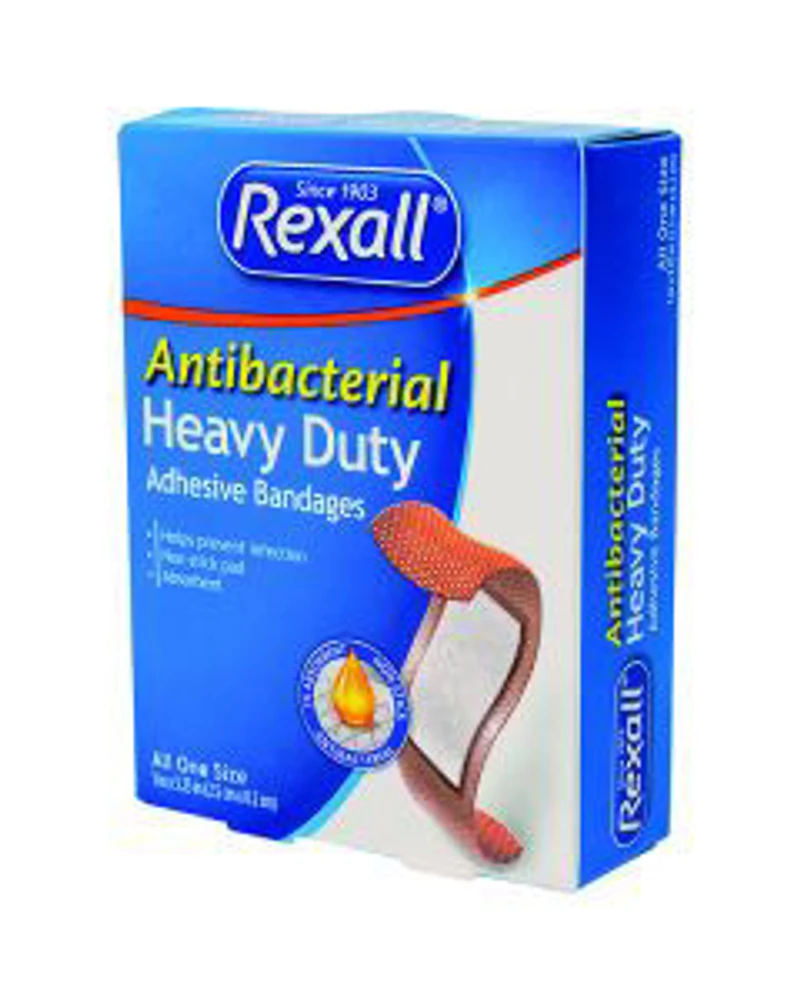 Rexall Heavy Duty Antibacterial Bandages, 20 ct