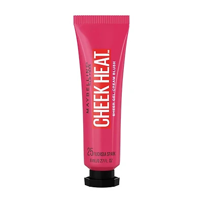 Maybelline New York Cheek Heat Sheer Gel-Cream Blush, 25 Fuchsia Spark, 0.7 fl oz
