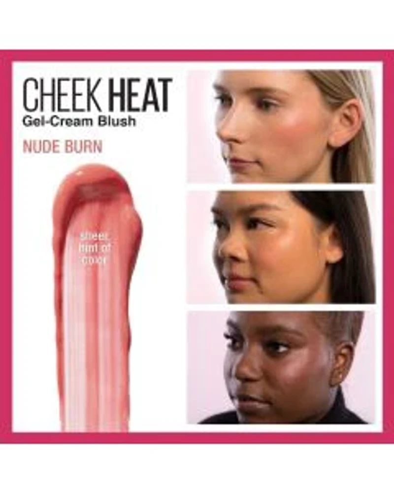 Maybelline Cheek Heat Gel-Cream Blush, Face Makeup, Nude Burn