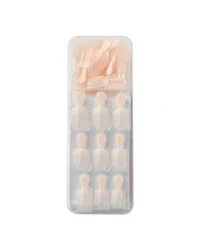 KISS Salon Acrylic Nude French Manicure Natural Ultra-Smooth Fake Nails