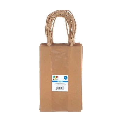 Gift Bags, Brown, 10 Pack
