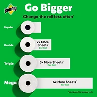 Bounty Paper Towels Select-A-Size White, 2 Double Rolls, 82 Sheets Per Roll