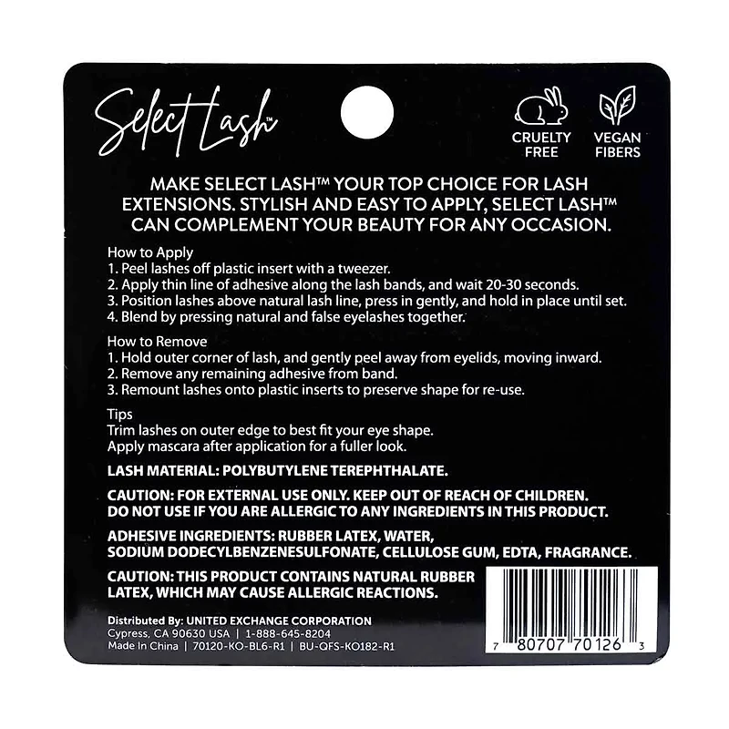 Select Lash Eyelashes, Sweetheart