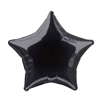 20" Foil Star Balloon, Black