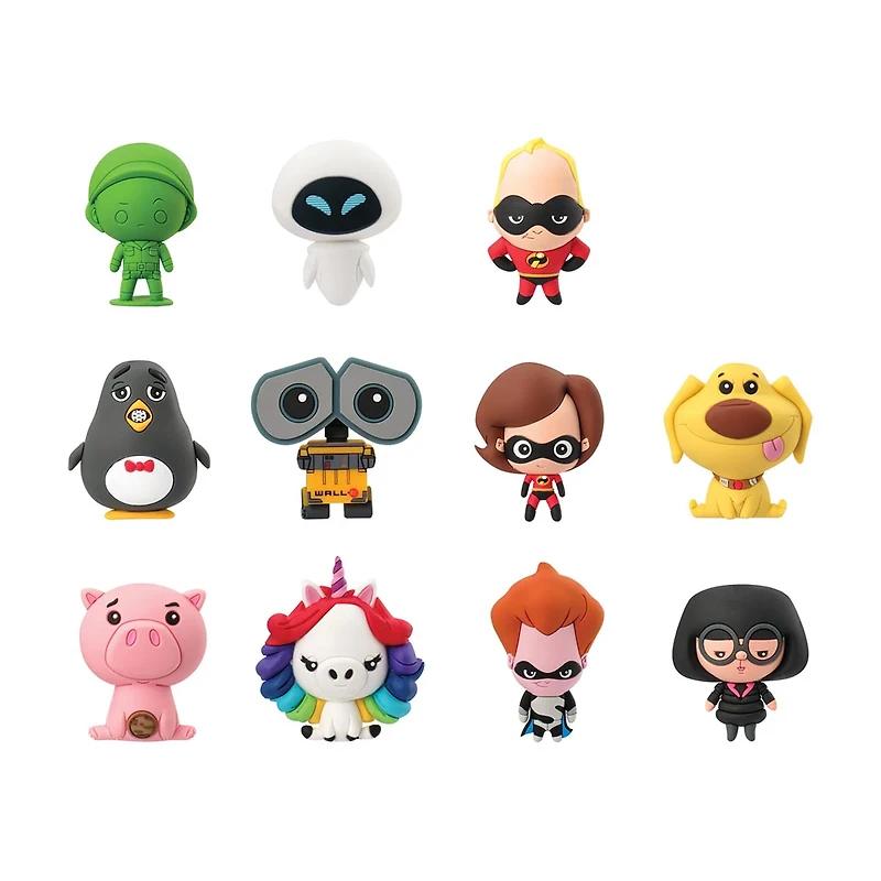 Disney Pixar Series 8 3D Foam Figural Keyring in Blind Bag