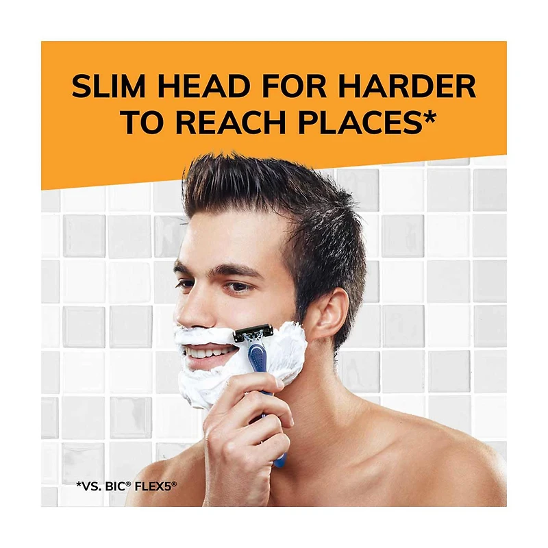 BIC Flex 3 Titanium Men's Disposable Razors, 3 ct