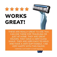 BIC Flex 3 Titanium Men's Disposable Razors, 3 ct