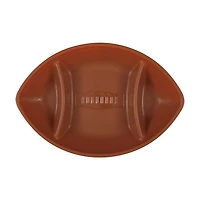 Plastic Football 3 Sectioned Serving Tray, 1ct