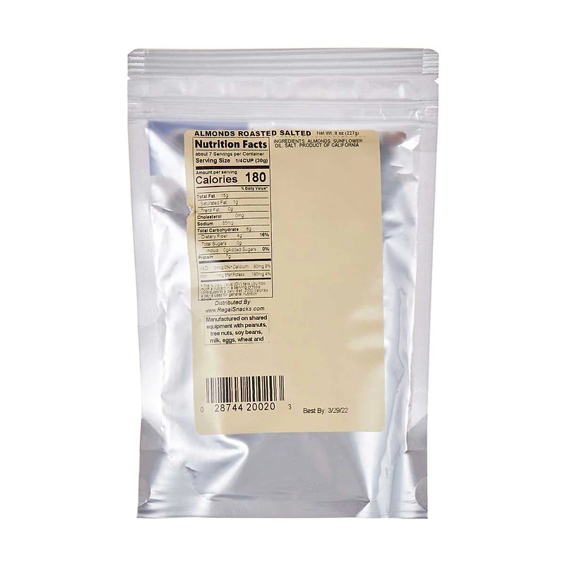 Regal Roasted Almonds with Sea Salt, 8 oz.