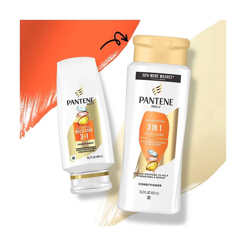PANTENE PRO-V Nourishing Multi Care 3 in 1 Shampoo, 17 fl oz