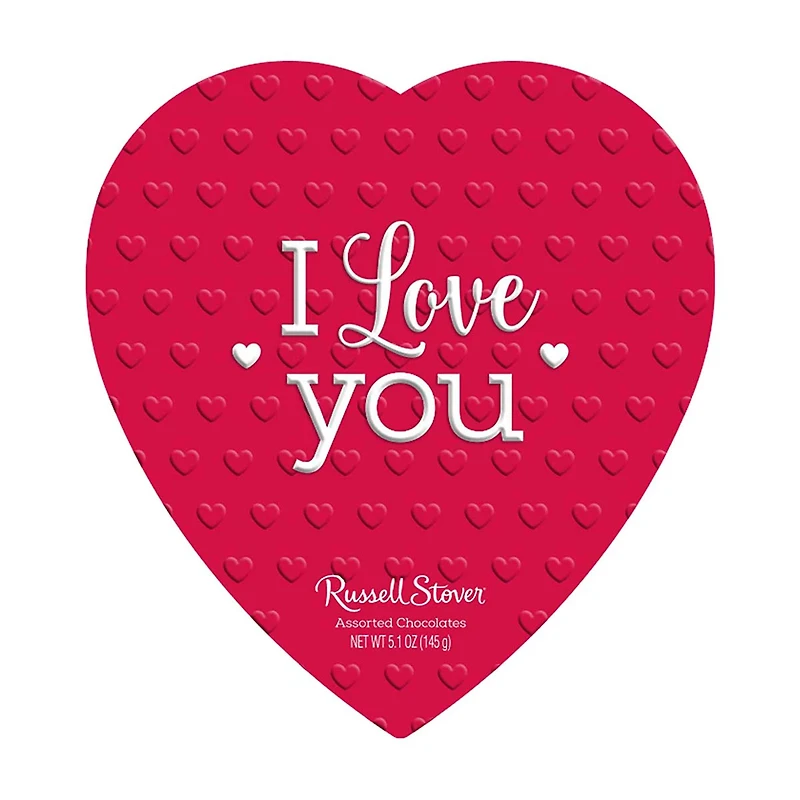 Russell Stover Valentine's Day 'I Love You Heart' Milk & Dark Chocolate Gift Box,