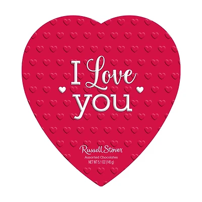 Russell Stover Valentine's Day 'I Love You Heart' Milk & Dark Chocolate Gift Box,