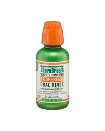 TheraBreath Fresh Breath Mouthwash, Mild Mint, Alcohol-Free, 10 fl oz