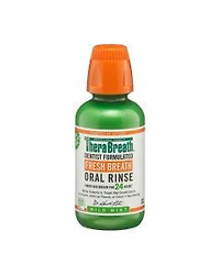 TheraBreath Fresh Breath Mouthwash, Mild Mint, Alcohol-Free, 10 fl oz