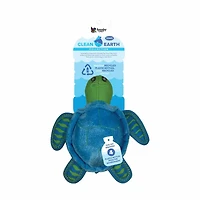 Clean Earth Plush Turtle Pet Toy, Small