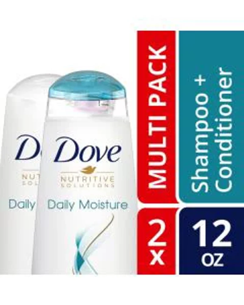 Dove Nutritive Solution Daily Moisture Shampoo & Conditioner, 2 ct