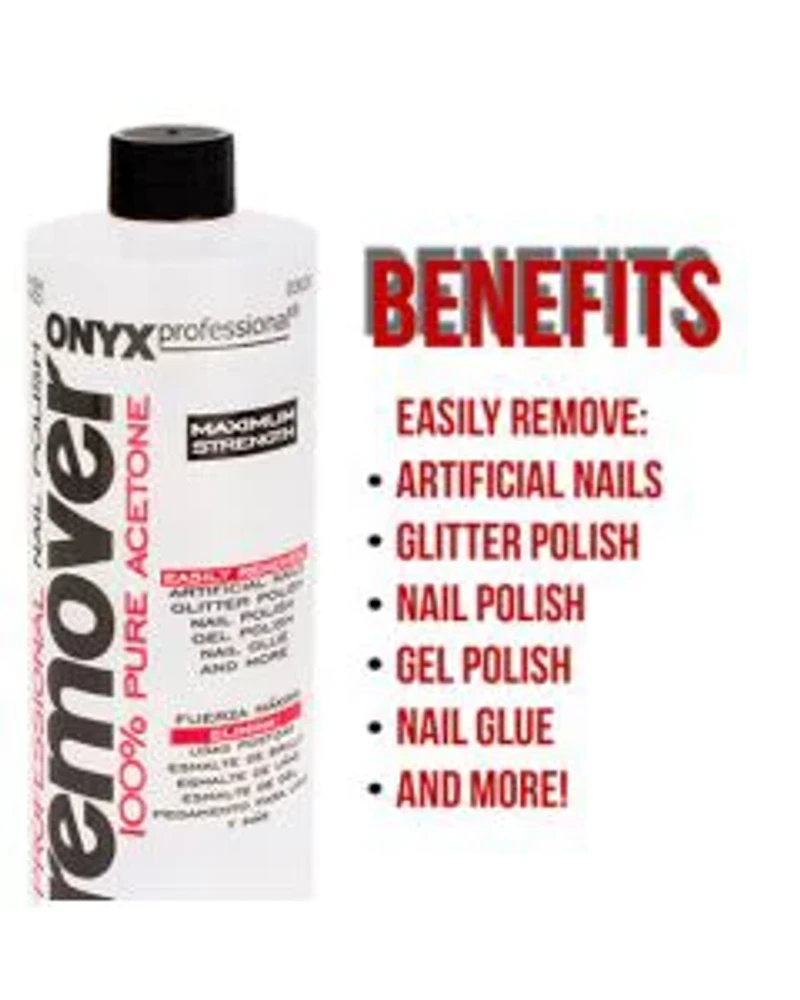 Onyx Pro Nail Polsh Remover 100% Acetone, 16 fl oz