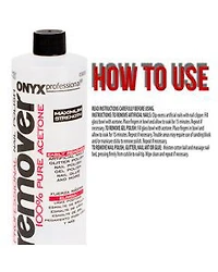 Onyx Pro Nail Polsh Remover 100% Acetone, 16 fl oz
