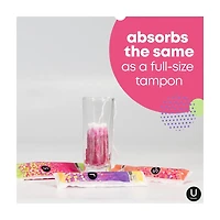 U by Kotex Click Compact Multipack Tampons, Regular/Super/Super Plus, Unscented, 30 Count