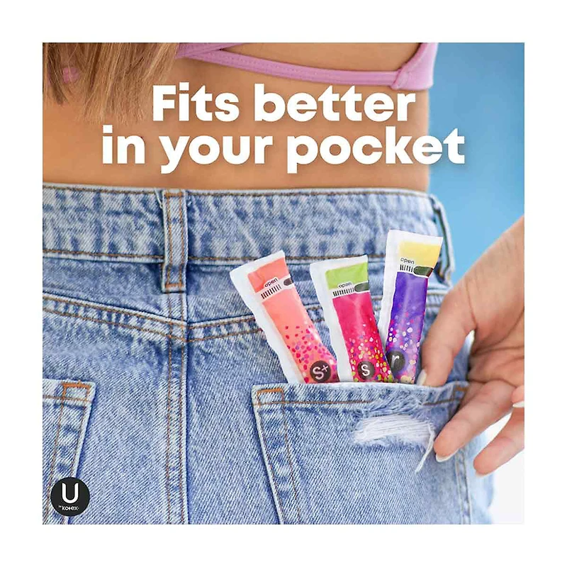 U by Kotex Click Compact Multipack Tampons, Regular/Super/Super Plus, Unscented, 30 Count