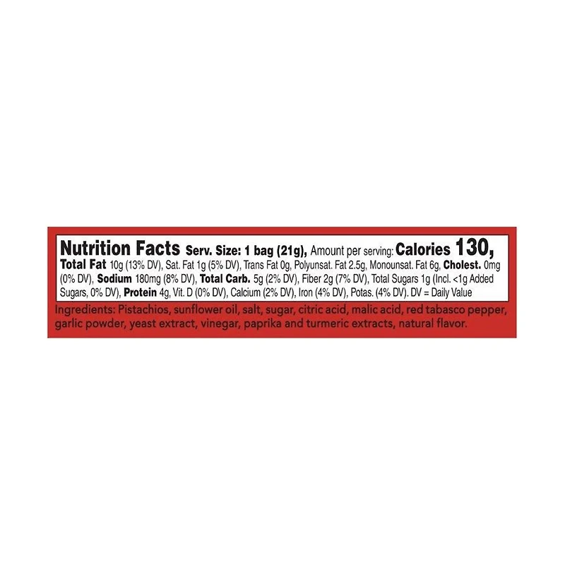 Wonderful Chili Pistachios, 7 oz