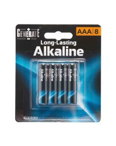 Generate AAA Long-Lasting Alkaline Battery, 8 ct
