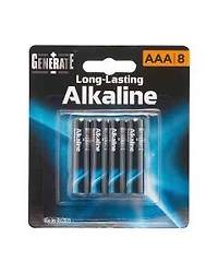 Generate AAA Long-Lasting Alkaline Battery, 8 ct