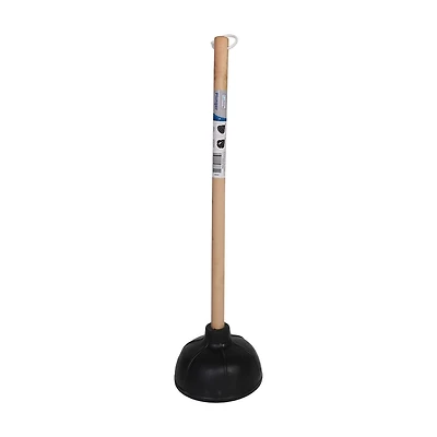 True Living Black Rubber Plunger, Large