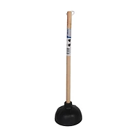 True Living Black Rubber Plunger, Large