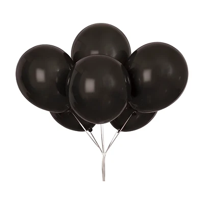 321 Party! Black Latex Balloons, 9 in, 20 ct