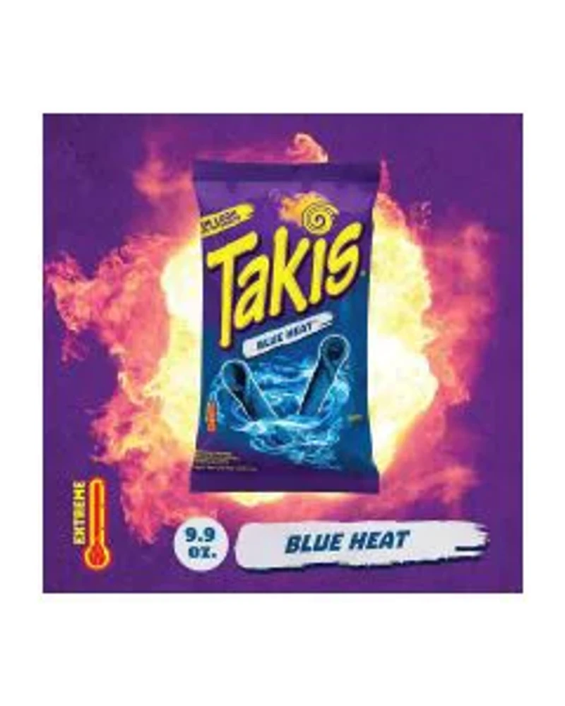 Takis Blue Heat Rolled Tortilla Chips - Hot Chili Pepper, 9.9 oz