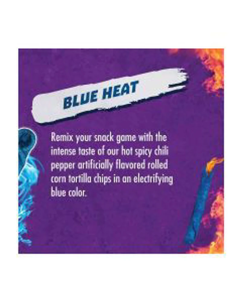 Takis Blue Heat Rolled Tortilla Chips - Hot Chili Pepper, 9.9 oz