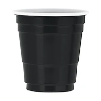 Black Plastic 2-oz. Shot Glasses, 20 Count