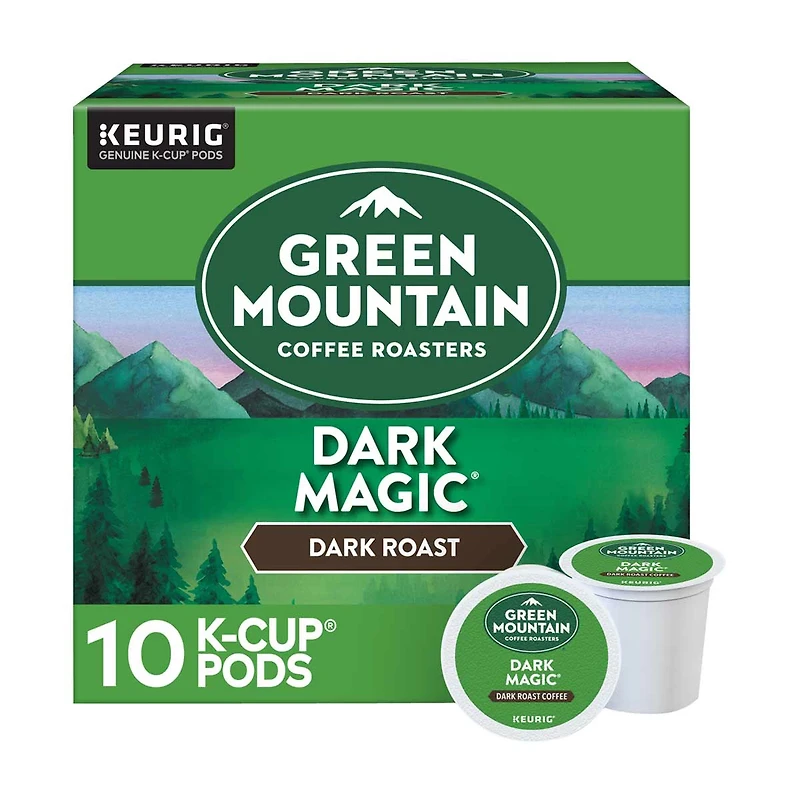 Green Mountain Coffee Roasters Dark Magic K-Cup Pods, Dark Roast, 10 ct