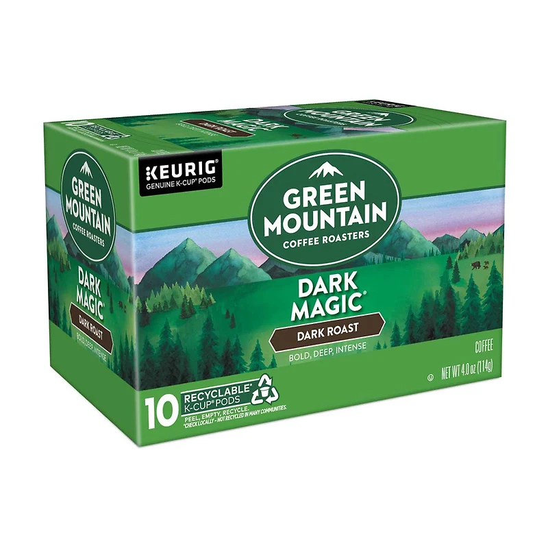 Green Mountain Coffee Roasters Dark Magic K-Cup Pods, Dark Roast, 10 ct