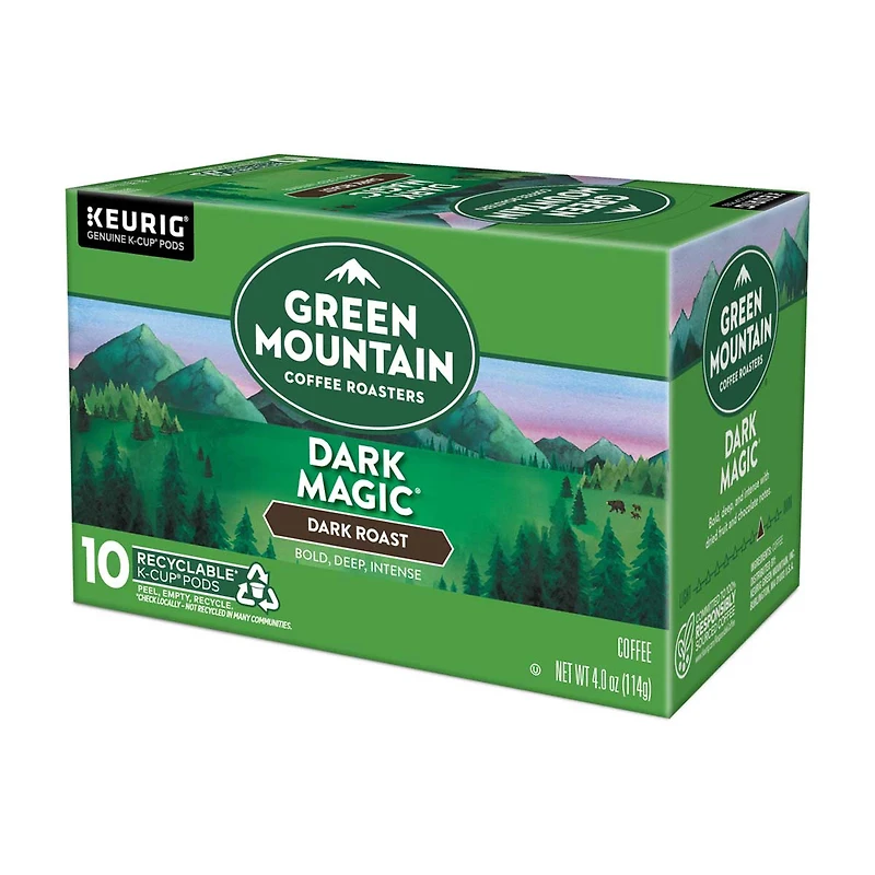 Green Mountain Coffee Roasters Dark Magic K-Cup Pods, Dark Roast, 10 ct