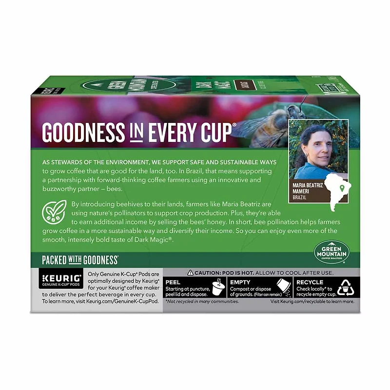 Green Mountain Coffee Roasters Dark Magic K-Cup Pods, Dark Roast, 10 ct
