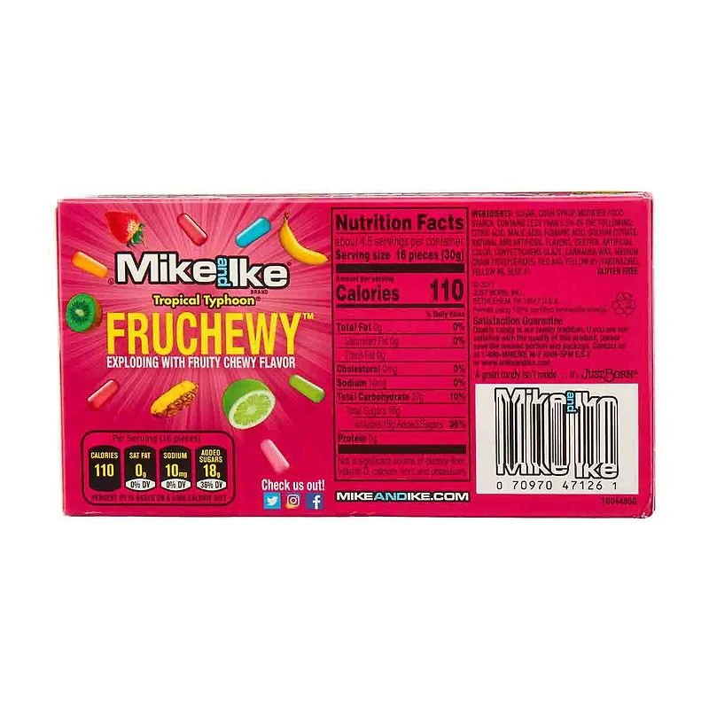 Mike and Ike Tropical Typhoon Chewy Candy Theater Box, 5 oz
