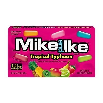 Mike & Ike Tropical Typhoon Flavored Chewy Assorted Candy, 4.25 oz.