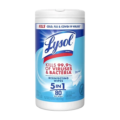 Lysol Disinfectant Wipes, Crisp Linen, 80 ct