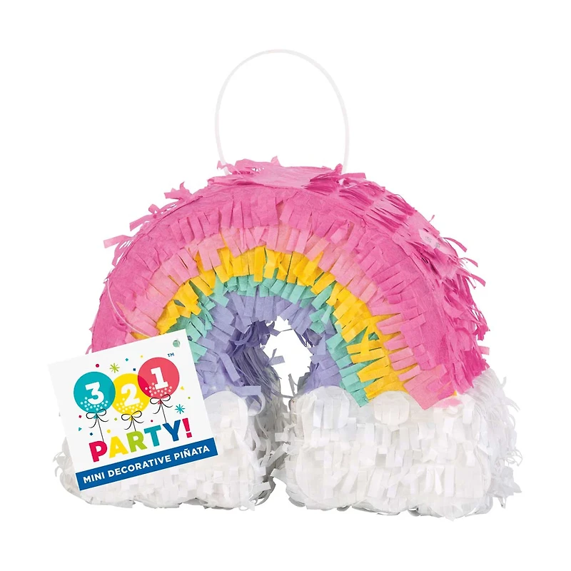 321 Party! Mini Rainbow Pinata