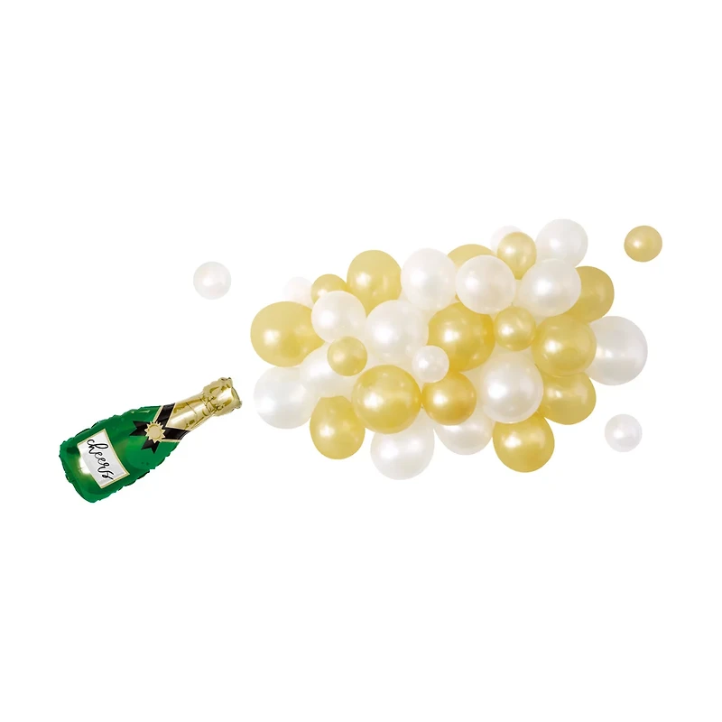 321 Party! Champagne Balloon Cascade Kit