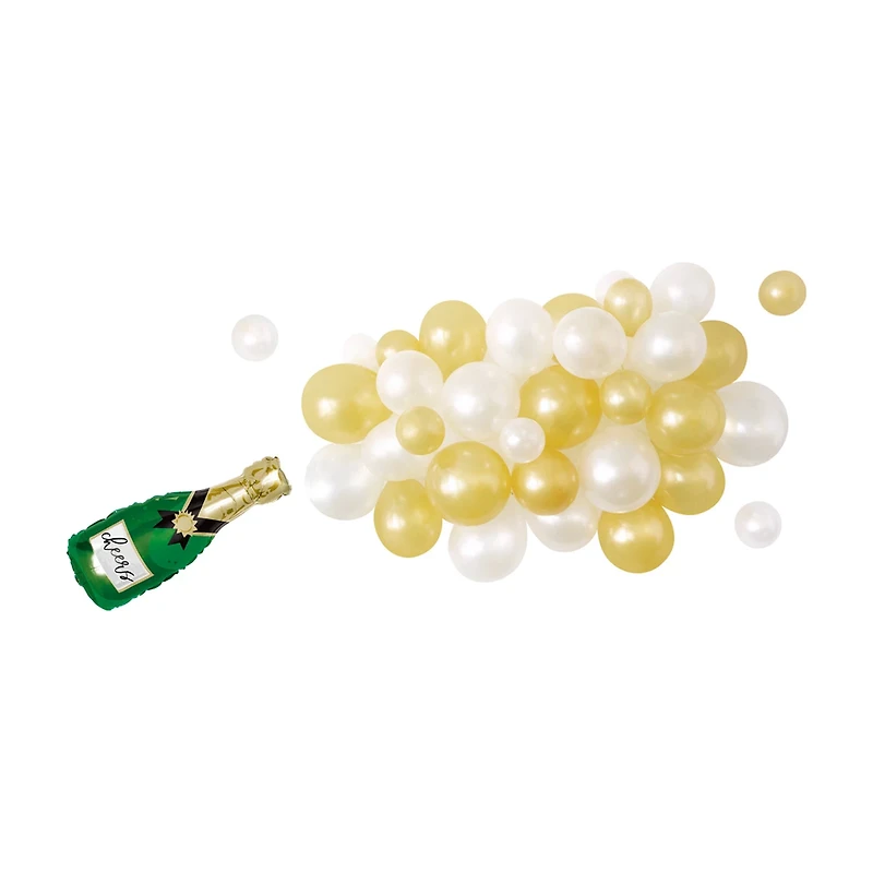 321 Party! Champagne Balloon Cascade Kit