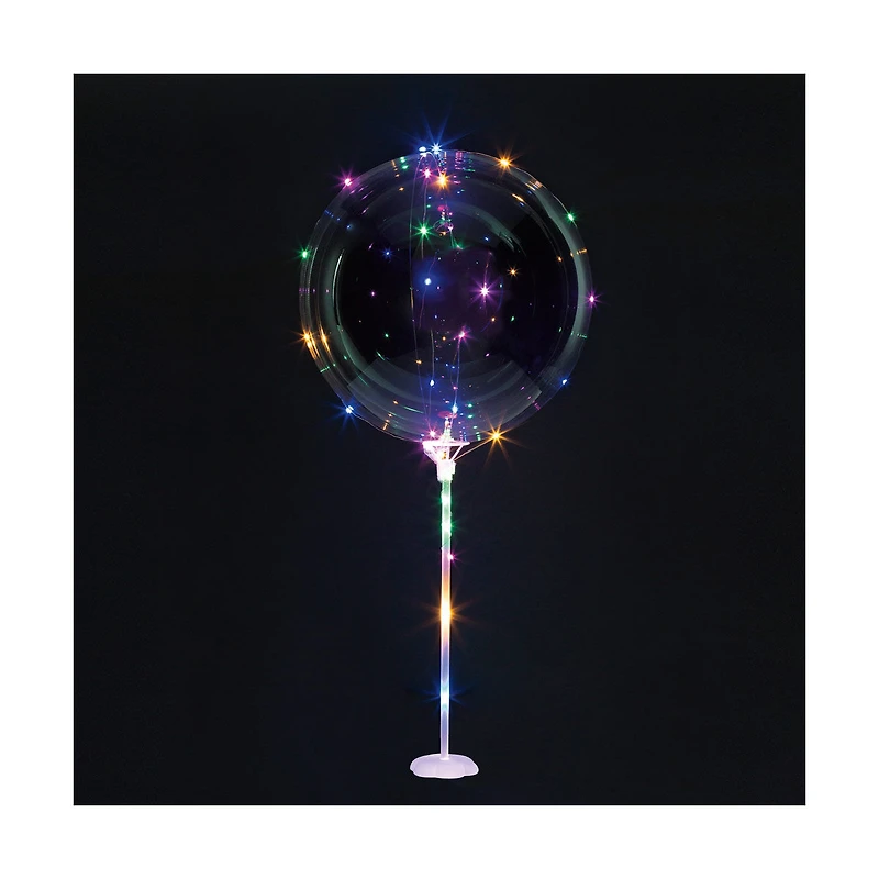 321 Party! 18 in Clear LED Balloon and Stand Kit