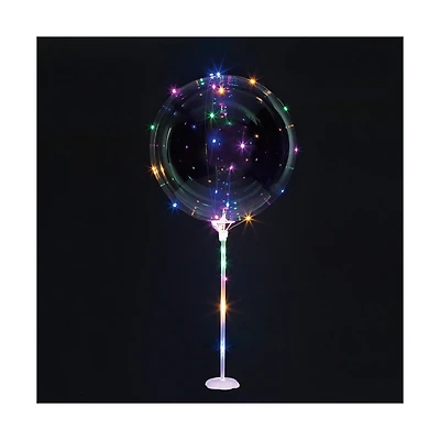 321 Party! 18 in Clear LED Balloon and Stand Kit