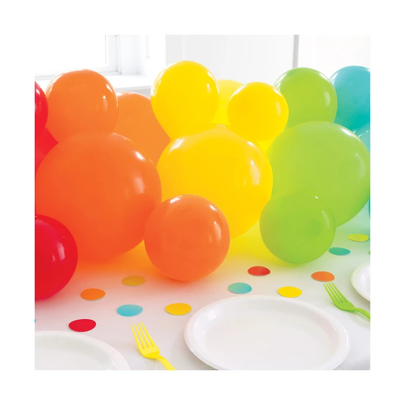 321 Party! Rainbow Balloon Centerpiece