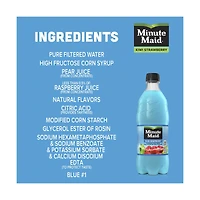 Minute Maid Blue Raspberry Bottle, 20 fl oz