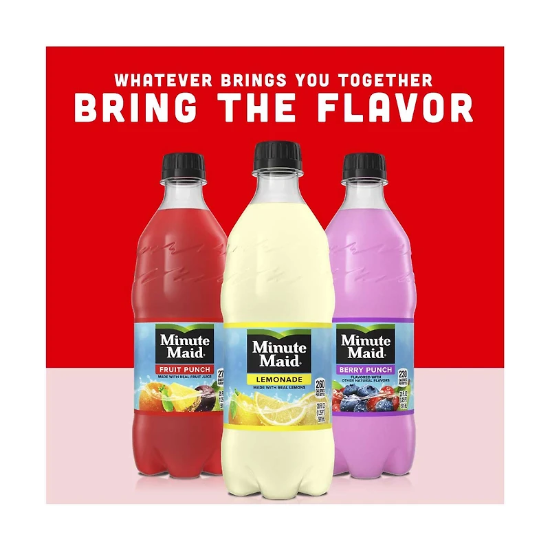 Minute Maid Blue Raspberry Bottle, 20 fl oz
