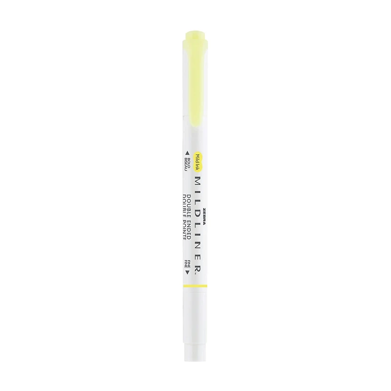Zebra Pen Mildliner Yellow Dual-Tip Creative Highlighter